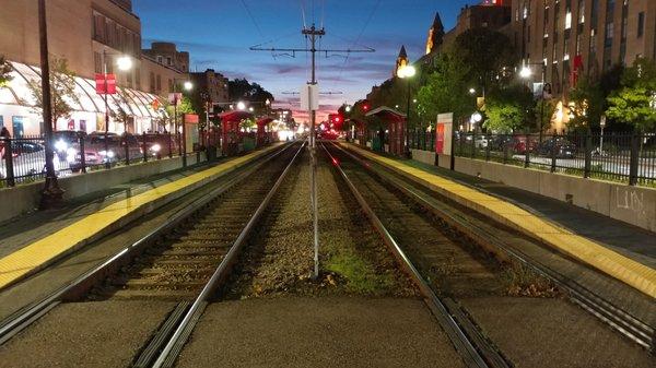 Looking outbound from Boston University East