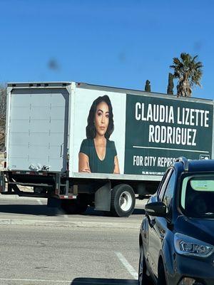 We're here to vote in the runoff election!