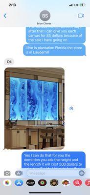 Customer conversation