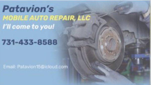 Patavion’s Mobile Auto Repair