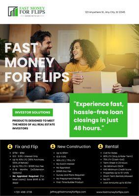 Fast Money For Flips