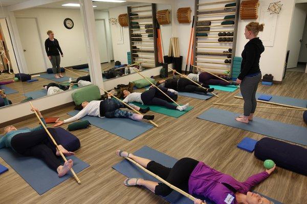 Group classes are a fun way to connect with others while learning to stretch.