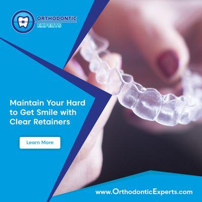 Clear retainers helps to keep bacteria away and maintain your beautiful new smile. To know more visit our website for complete details!