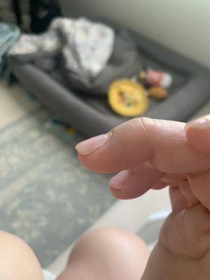 Worst gel manicure of my life