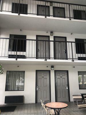 View from indoor pool