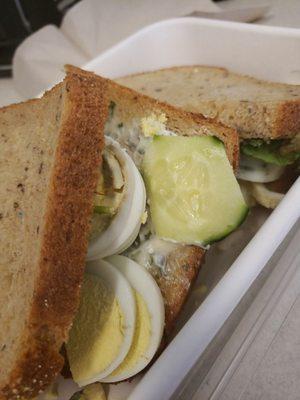 Egg salad with avocado