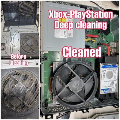 Cleaning your consoles will help them run better for longer.