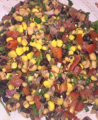 Everything we bought at the farmers market! So freaking fresh!! Nice chip dip!