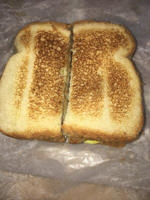 Sausage and egg sandwich