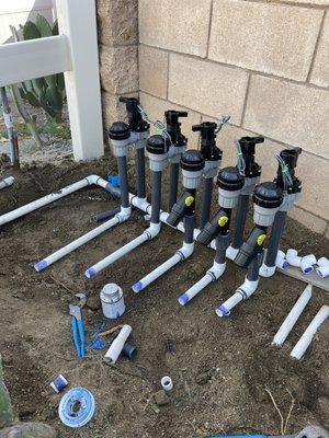 1 inch Rainbird anti-siphon valves and pressure regulators