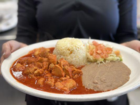 Asado de puerco en chile colorado‼
