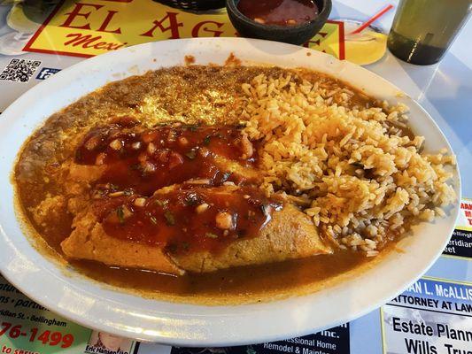 Enchilada & Tamal both vegetarian really good!