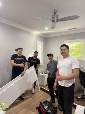 Mark, Muha, Oggy, and Daniiar