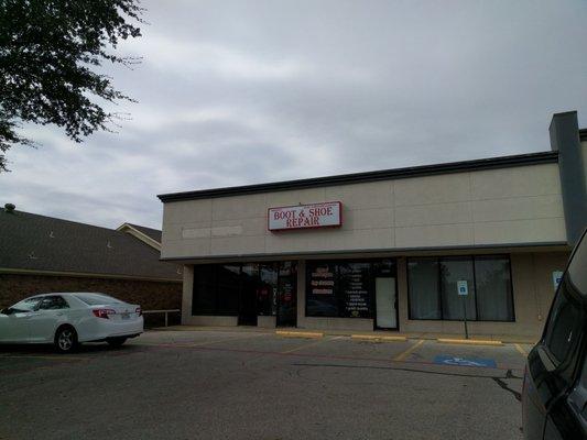 End of a shopping center.