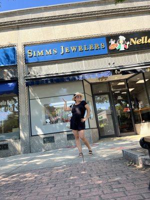 Birthday girl about to be surprised