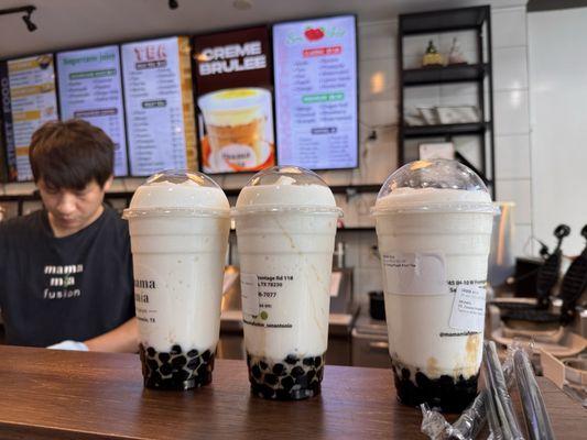 Coconut boba smoothie