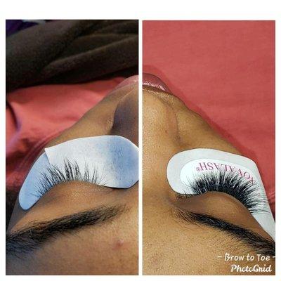 Before/After Lash Extensions