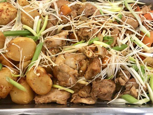 Dak Tori Tang, a savory Chicken & Potato stew. A traditional Korean favorite!