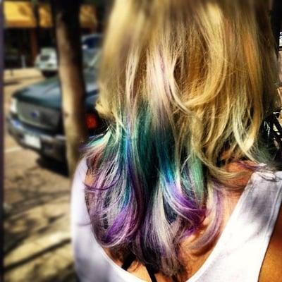 This was so fun! #violet #turqoise #babyblues