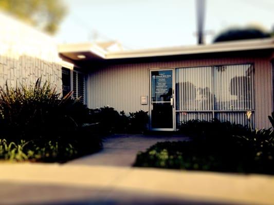 The office is tucked away in the back building at 1500 E Katella. It's a private building so when you show up, you ring the bell for Keiren.