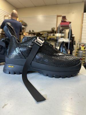 Low boots with Vibram sole and Eva on between!