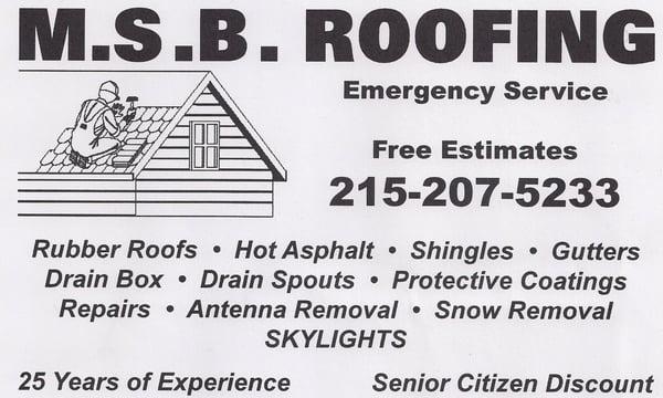 MSB Roofing