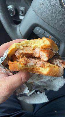 Smoked chicken sandwich amazing flavor. I can't get enough.