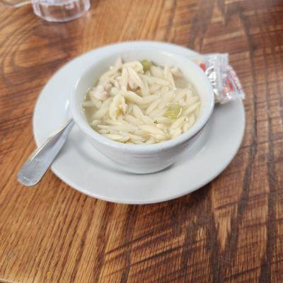 Chicken orzo soup