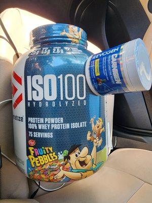 Dymatize Protein and Carnigen Fat Burner