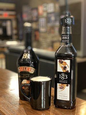 Irish hot chocolate with Bailey's boozy option