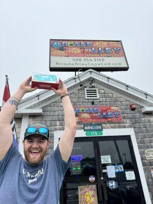 The Nintendo switch we won!