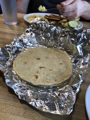 Homemade tortillas