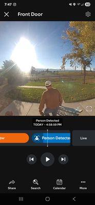 The owner entering our home while we are not there.