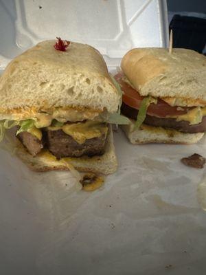 Cheeseburger  Hoagie