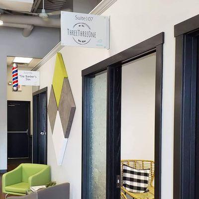 Suite 107 inside Escape Salon Suites