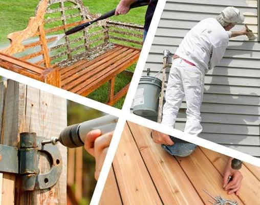 painting,deck cleaning