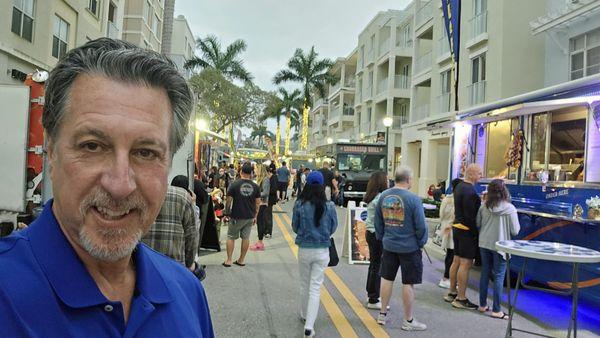 ROSARIO S. CASSATA ON MAIN STREET AT THE FOOD TRUCK AND CRAFT FAIR IN ABACOA, JUPITER FLORIDA.