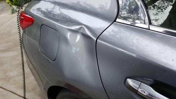 Dent Doctor Berkely - Acura Right Qtr-Before