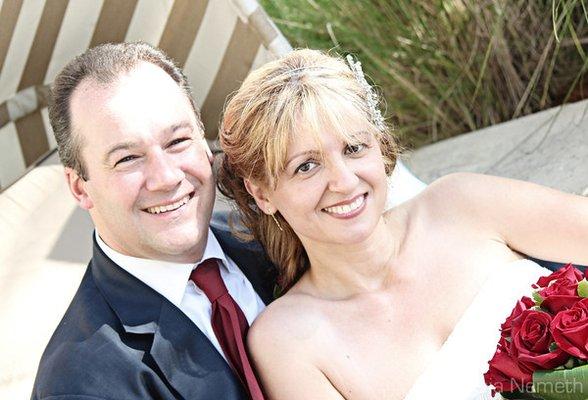 Wedding on the beach #updo#Crystal-tiara