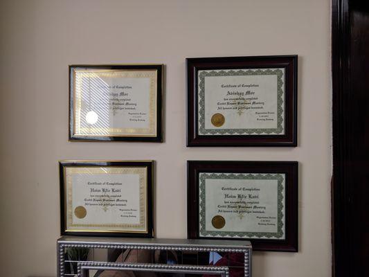 All of our operations and operators are licensed and certified