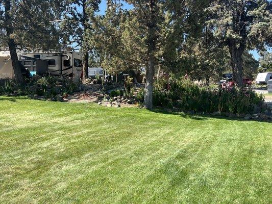 Coming in from the front entrance heading into the when turning left to go towards the back a beautiful community area