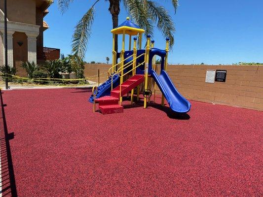 New Playground and pour in place rubber for the community.