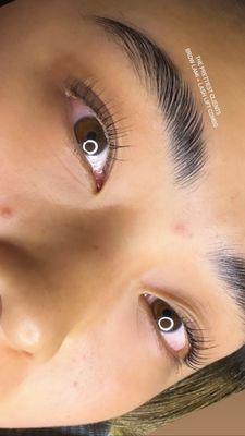 Brow lami and lash lift combo