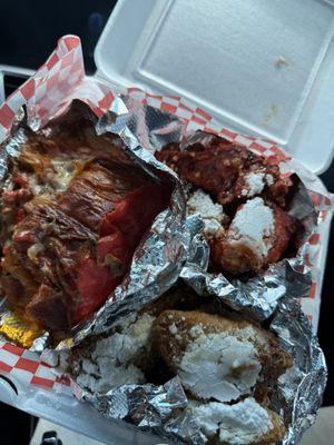 Tacos, Strawberry Hot Wings and Honey Butter Crack Wings.