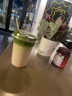 Strawberry Matcha!