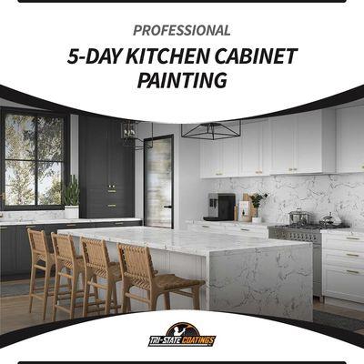 Professional 5-Day kitchen Cabinet Painting