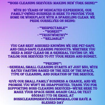Boss Cleaning Services