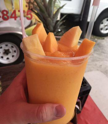 Pineapple and mango smoothie