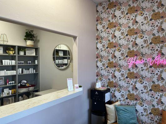 Front entrance. Waiting area.