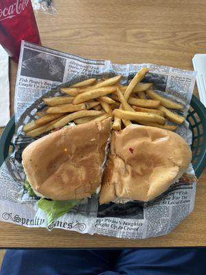 BLT with pepperoni and peppers